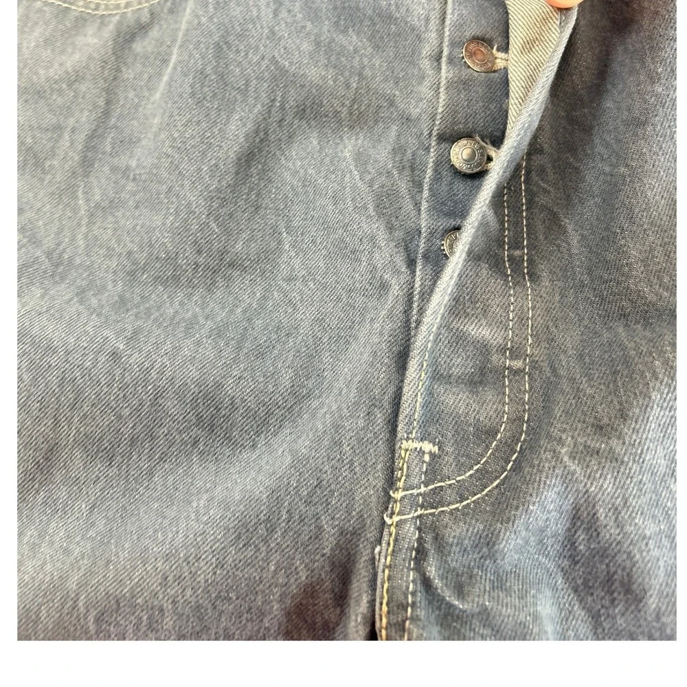 Levi's 501 Original Fit Button Fly Straight Leg‎ Jeans Blue 38X30